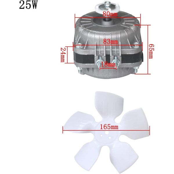 220v Kylfläktmotor Kylskåp Frys Ventilerat Kylskåp 25w 35w 40w 60w För Ventilerat Kylskåp Frys