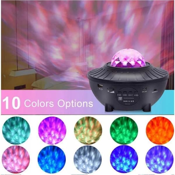 Baby Night Light Laser Star Projector LED with Connected Music, Starry Sky Effect Light Projection