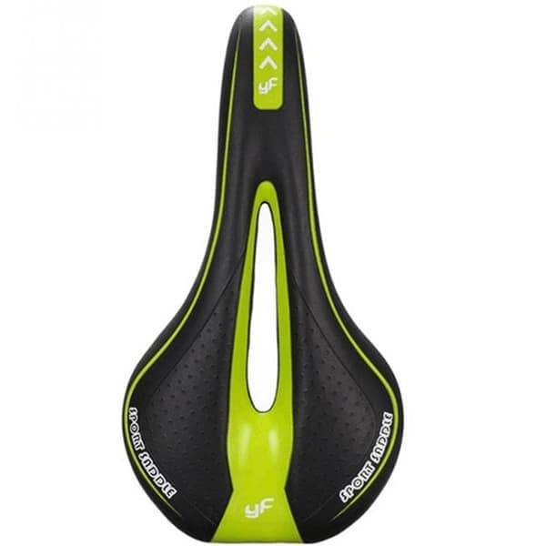Bicycle Seat Bicycle Saddle Soft Breathable Bicycle Cushion Comfortable Bicycle Saddle for Bicycle Black Green Black Green