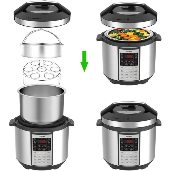 Instant Pot Tillbehör Ångkokare med Ångkokare
