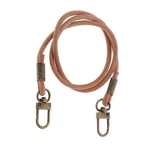 2-pack runda väskremmar i PU-läder, handtag, 61 cm, brons