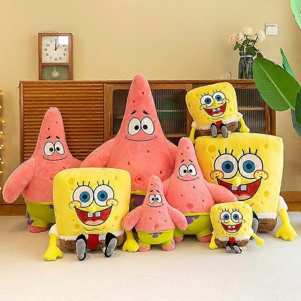 SpongeBob SquarePants Patrick Star Plush Toy 35-100cm Multiple Sizes Stuffed Animal Bed Buddy Gift SpongeBob SpongeBob 75cm
