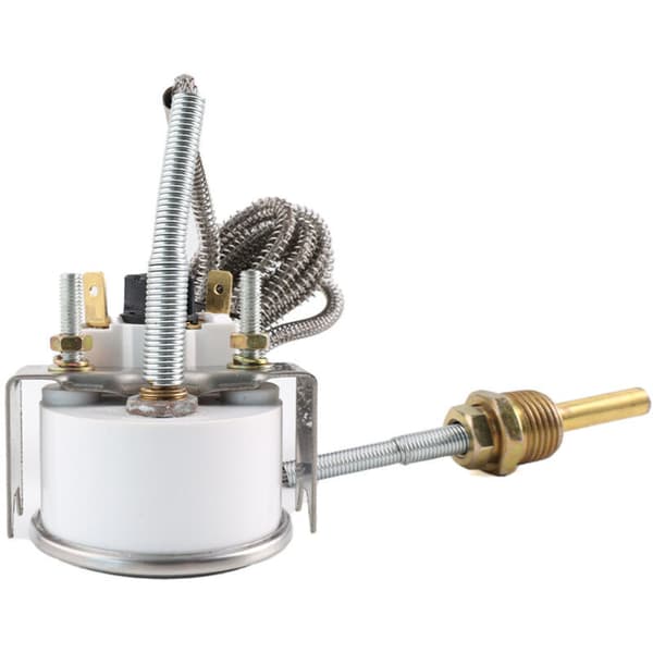 Vanntemperaturindikator, 12V, mekanisk, med sensor for bilinstrumentpanel, 2 tommer/52mm/40-120℃/100-250℉ (1.8M)