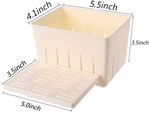 Tofu Press Form (2PCS) Plast DIY Hemlagad Tofu Maker Pressform Kit + Sojabönor Ostduk