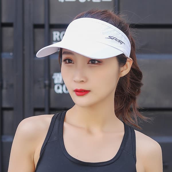 Sun Visor Hat for Golf, Baseball, Hiking & Outdoor Activities White White 55