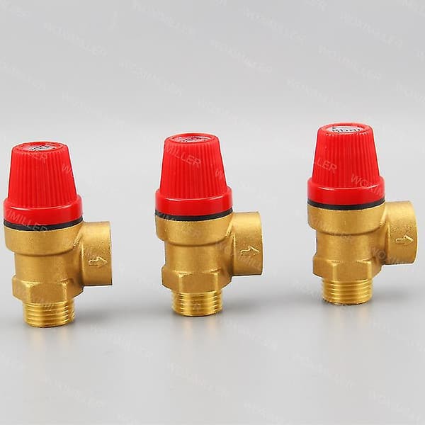 3 Bar Membransäkerhetsventil Med Bakre Anslutning, 1/2\" Mf Threadgold+red-yu