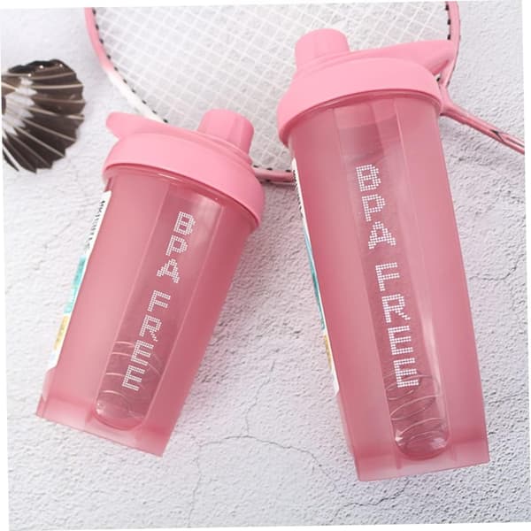 1PC Protein Shaker Flaskor, Klassisk Protein Mixer Shaker Flaska med Twist and Lock Bärbar Pre Work