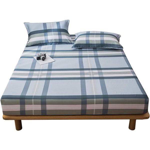 Madrasskydd i Queen size, 360 ° skyddande överdrag, 28 cm djup ficka, tvättbar mjuk Bre