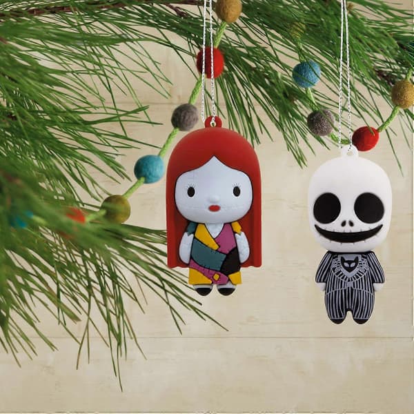 SBSG Tim Burtons The Nightmare Before Christmas Mystery Juletrepynt, Sett med 2, Knusesikker_MGF
