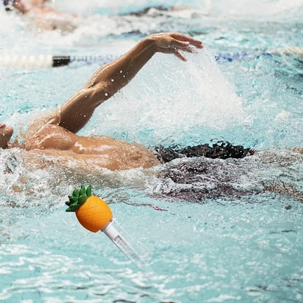 Flytande Vattentermometer Anti-Shatter Ananas Simbassäng Temperaturmätare Flytande Pool Ther