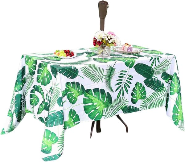 Tidlös Skönhet 137x274cm Rektangulär Inomhusduk med Palmblad