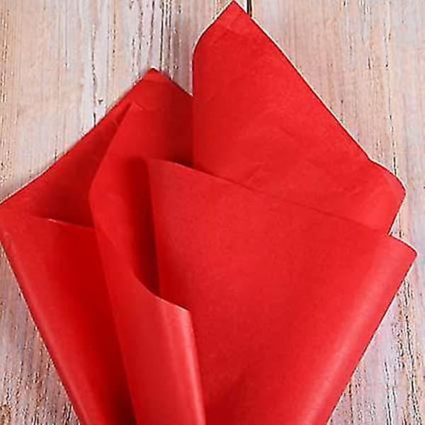 50 ark rött julklappspapper, 50 x 35 cm