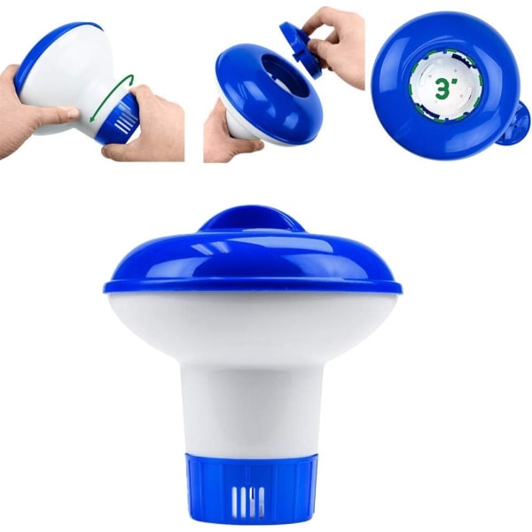 2-pack flytande bromdispenser för pool och spa, för inomhus- och utomhuspooler