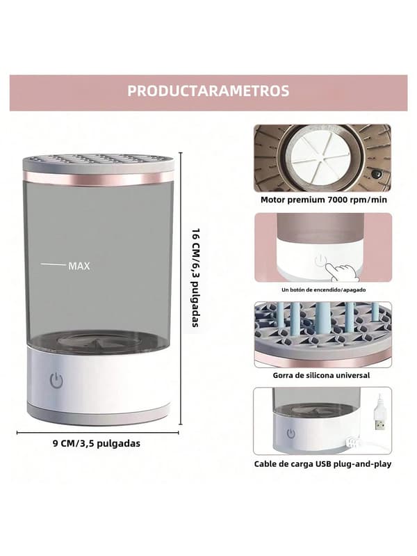 Automatic Electronic Makeup Brush Cleaner Machine Measuring Unit 1 Piece Individual Sale