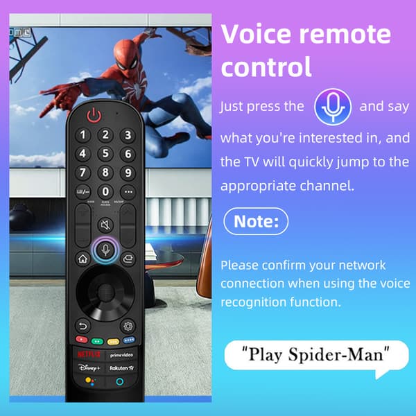 Compatible with LG Bluetooth Voice Remote Control MR21GA MR22GN MR23GA MR24GA