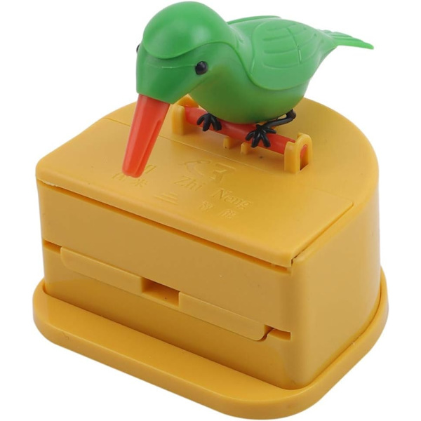 Tandpetarehållare Dispenser Söta Fågel Tandpetare Fodral Kolibri Hackspett Automatisk
