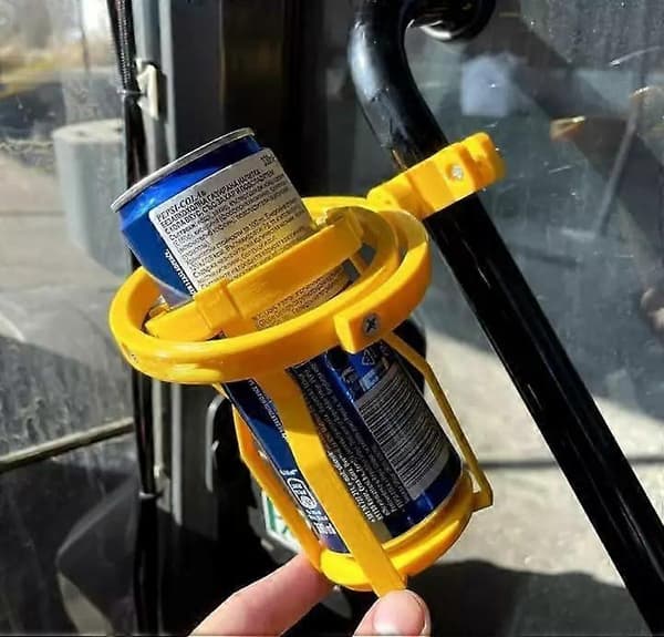 Gyroscopic Cup Holder, Gyrgo Cup Holder Expander, 3D Printed Yellow