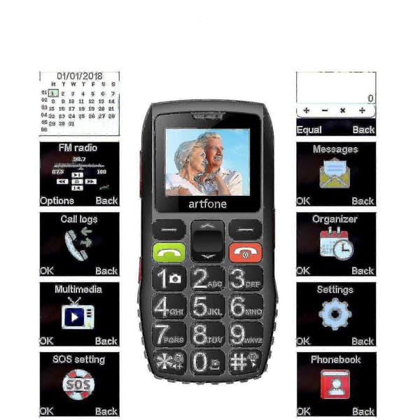 Seniormobiler med SOS-knapp - brukervennlige mobiler med store knapper