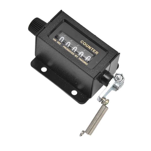 Mechanical Counter, 5-Digit Counter 0-99999 Manual Mechanical Reset Manual Stroke Counter for Printing Press, Auto Digital Counter Deca