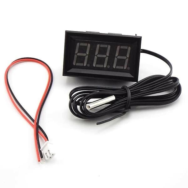 DC 12V LED Digital Termometer -50- 110 Celsius Bilmätare Temperatur Fordon