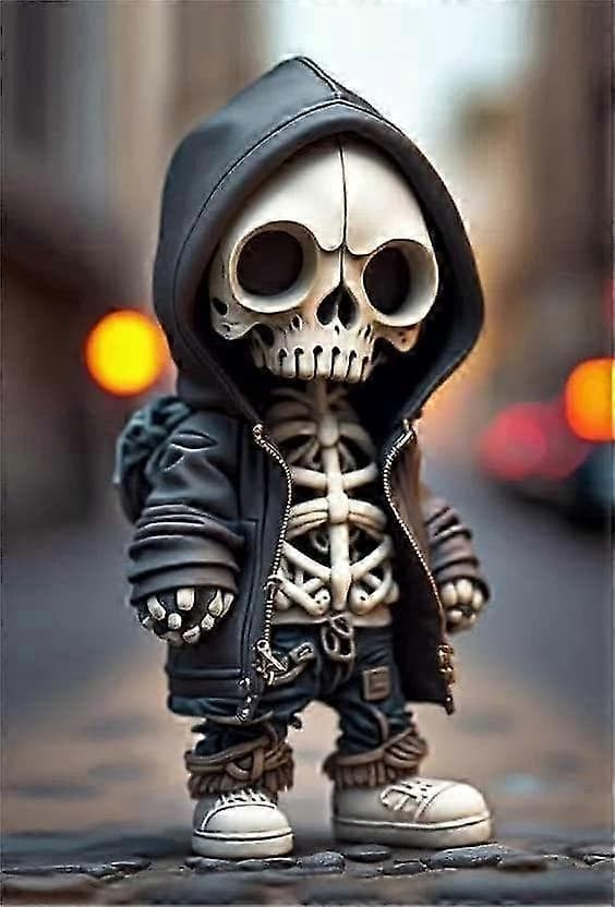 Skelettfigurer, Skallstaty Halloween Dekorationspresenter