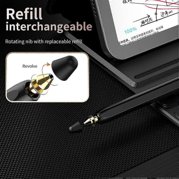 Til Galaxy Z Fold7 5G Kapacitiv Pen Bluetooth-kompatibel Digital Præcisionsinput Skrivepen Sort