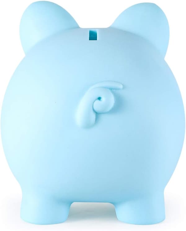 Spargris, uknuselig plastspargris, spargris for jenter og gutter, mellomstore spargriser