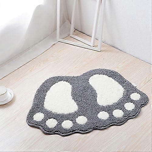 Halkfri och absorberande badrumsmatta, Big Feet-design, Polye...