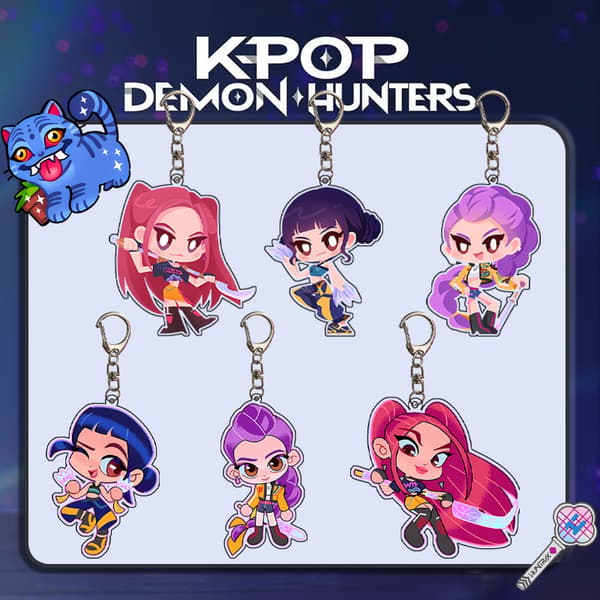 Demon Hunters Avaimenperä Söpö Anime Laukun Riipus