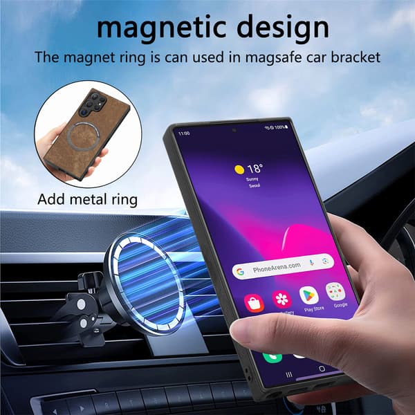 RFID-blocking case - an innovative magnetic Magsafe case with two-piece separable structure, compatible with Samsung Galaxy series (black) Samsung A04 E