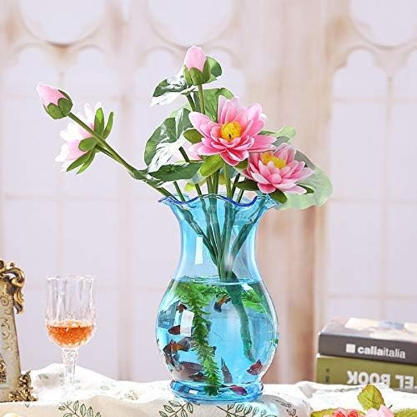 Vas Glas Liten Vas Modern Färgglad Matsalsbord Vas Blomster Växt Vas Keramik Vas Dekoration Ga