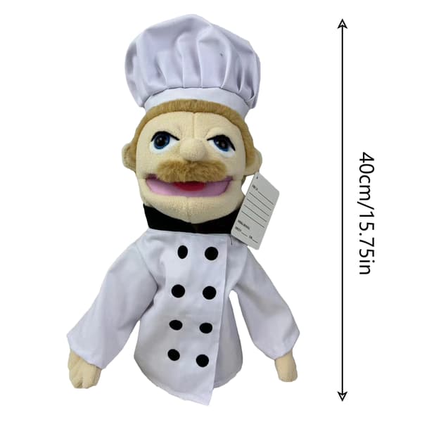 Hand Puppet Chef Fireman Farmer Worker Detective Doctor Plush Toy for Kids