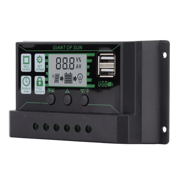 Solopladningsregulator Dobbelt USB Automatisk Identifikation PWM PV Panel Oplader til Industri 5V 100A
