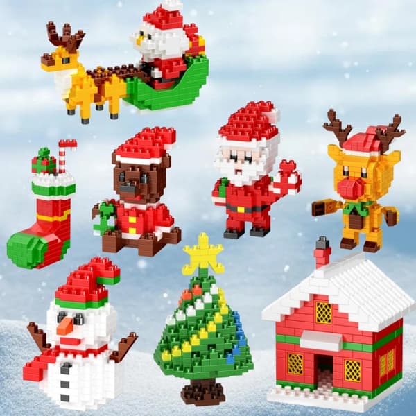Julbyggklossar, 188 st Santa Claus
