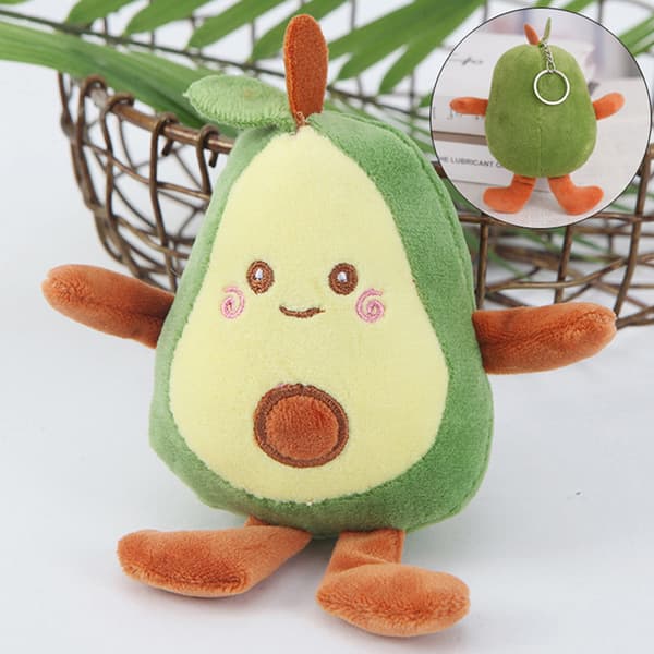 e Sarjakuva Hedelmä Avokado Pehmolelu Avaimenperä Reppu 1pc
