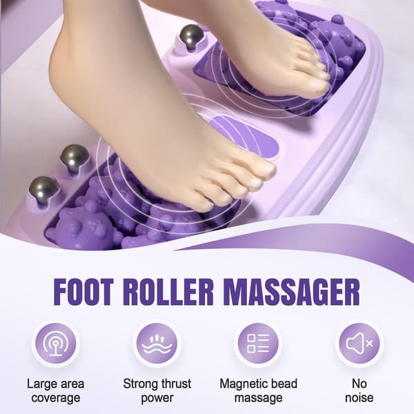 Fotmassagerulle, lindrar fottrötthet, dubbel akupunktsmassageterapi, minskar stress och främjar blodcirkulationen, grön