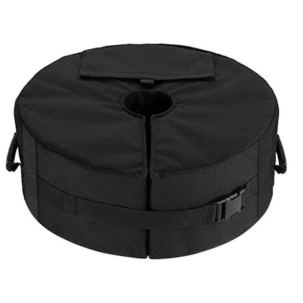 Umbrella Base Weight Bag, Round Patio Umbrella Base Removable Windproof Fixed Sandbag, For Beach Ga Black