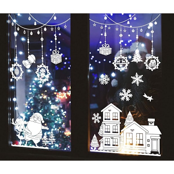 Jul fönsterdekaler, jul fönsterdekaler, juldekoration dekaler, pvc juldekor