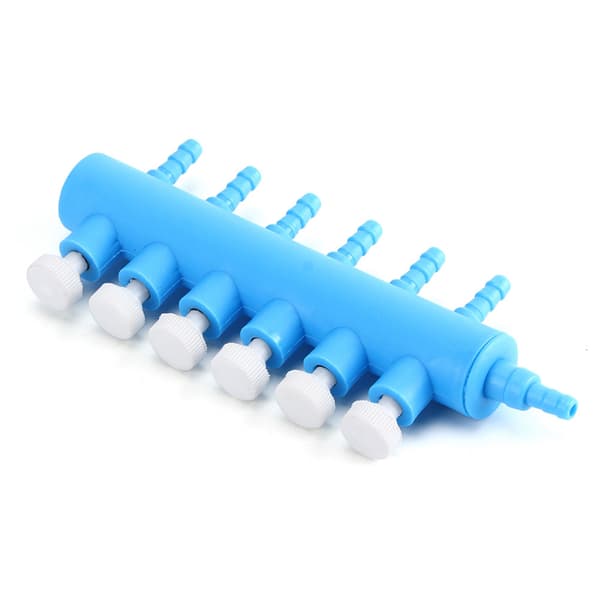Aquarium Water Pipe Volume Control Valve Connector Aquarium Air Distributor Oxygen Pump Accessories 6-Way
