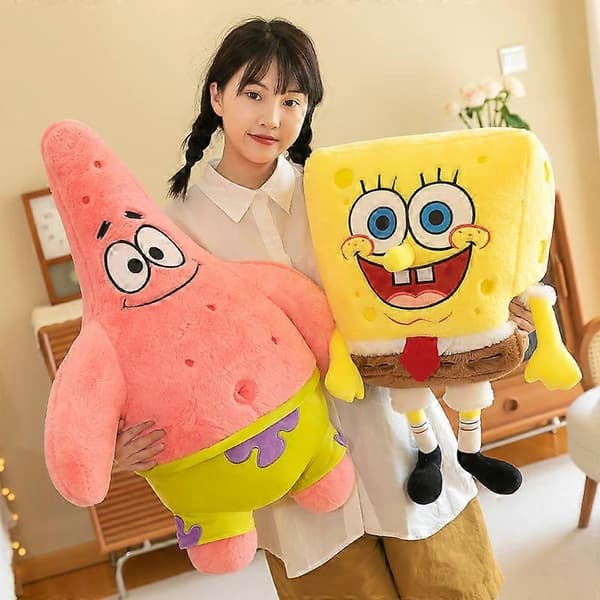 SpongeBob SquarePants Patrick Star Plush Toy 35-100cm Multiple Sizes Stuffed Animal Bed Buddy Gift Squidward Squidward 60cm