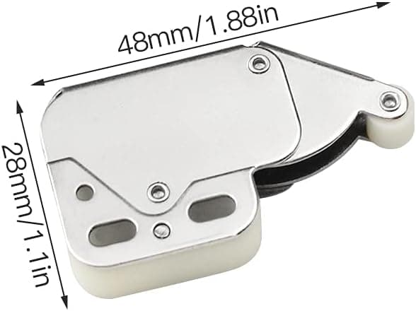 6 stk. Mini Touch-låse Dørlås Mini Låsefjederlås