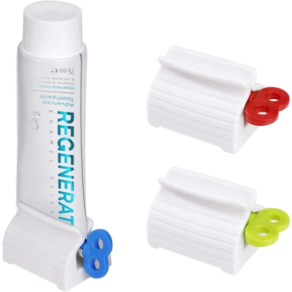 Plast Tandkräm Tube Press Roterande tandkräm Dispenser Säteshållare för kosmetiska färger