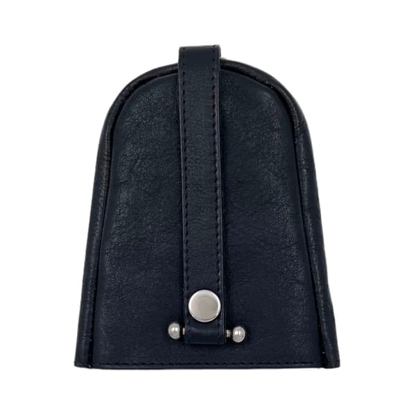 Nøgleetui i ægte læder, svensk design, rummelig Sort Black one size