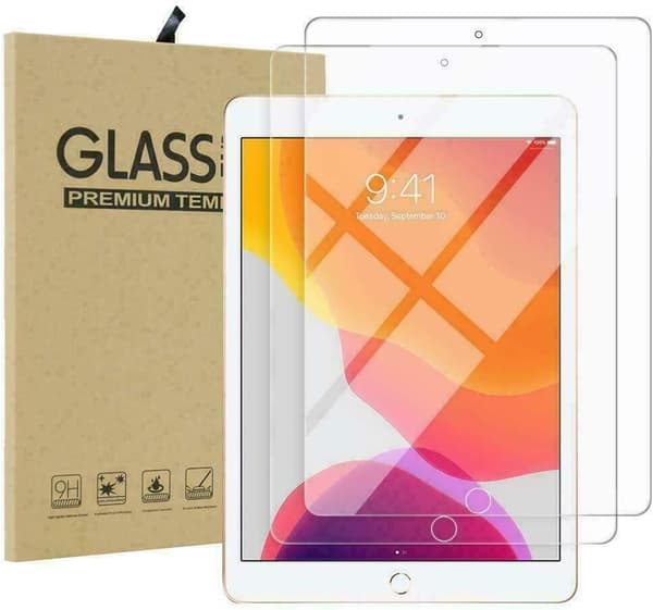2-pack Tempered Glass Screen Protector for Apple iPad 10.2 9th Generation 2021, iPad 8th Generation 2020, and iPad 7th Generation 2019