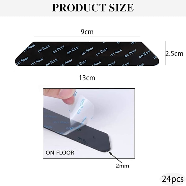 Antislip-mattor, 24 st Antislip-mattor Rug Grippers Stickers, Antislip-mattor
