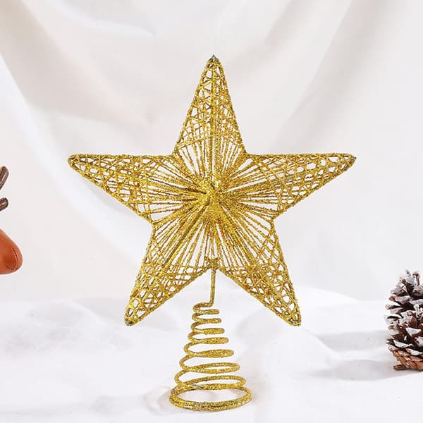 Guld julgransdekoration julgransstjärna