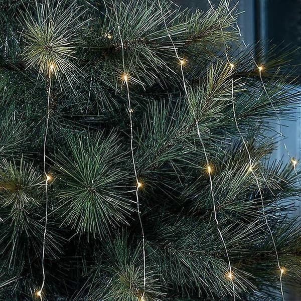 2.0M 200 Varmvita Dew Drop LED Grenljus