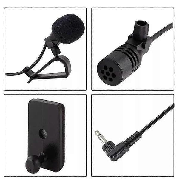 2,5 mm Jackkontakt Mikrofon Mini Mic For PC Bilstereo Bluetooth Hovedenhet Lyd