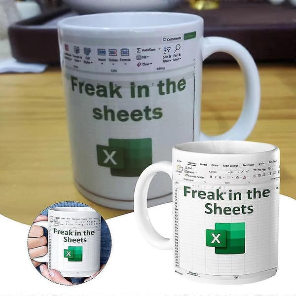 Freak In The Sheets Kaffemugg Chic-Stil Handhållen Keramisk Vattenkopp för Hemmakontor cup