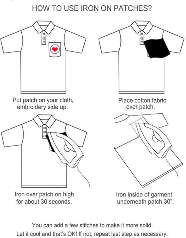 24 st Butterfly Iron-On Patch (12 Large, 12 Small), Butterfly